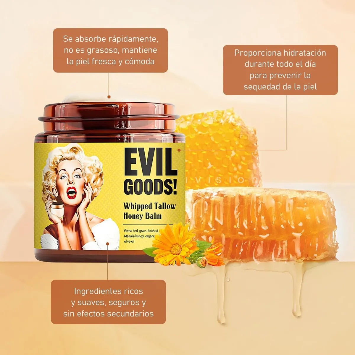 Crema Facial Evil Goods – Hidratación Profunda y Piel Sana al Estilo Ancestral ✨🐄