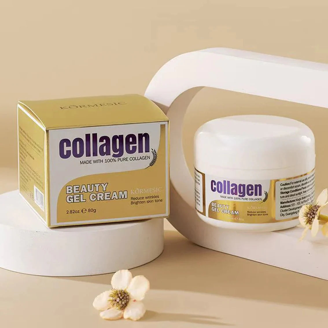 Crema Facial Flower Secret – Colágeno + Blanqueamiento + Hidratación ✨🌸